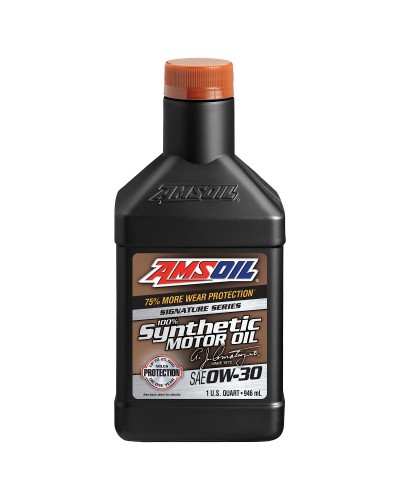 AMSOIL Signature Series 0W-30 Synthetic Motor Oil 1 Quart / 946 ml-AKCE NA MAX 3KS